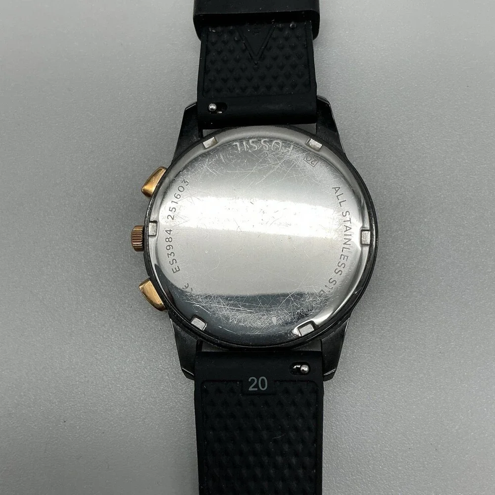 Fossil Modern Pursuit ES3984 Womens Watch 39mm Chronograph Date New Battery
